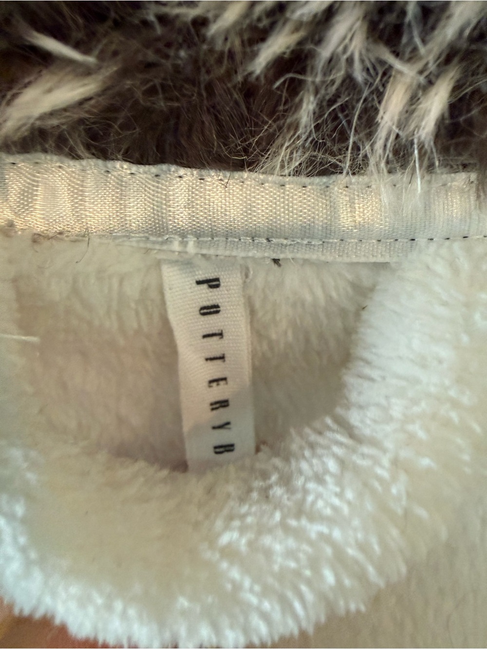 Pottery Barn Faux Fur Robe - Picture 3 of 8